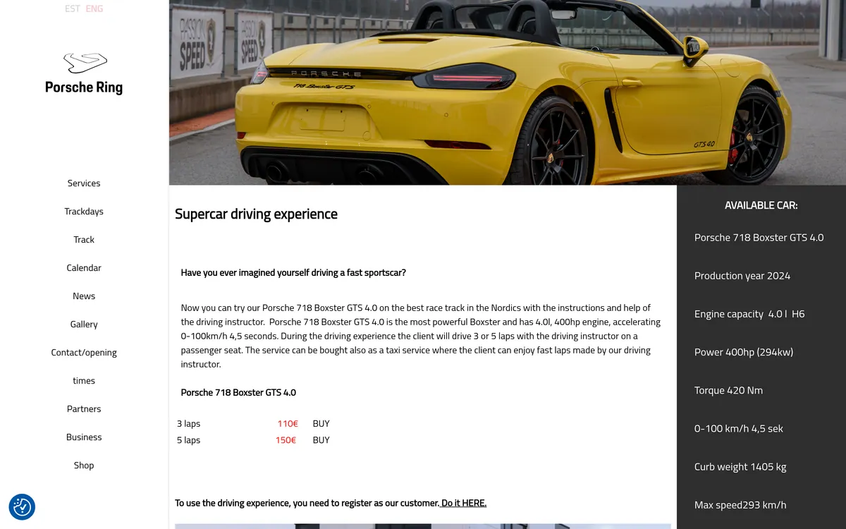 Porsche Ring — screen 2